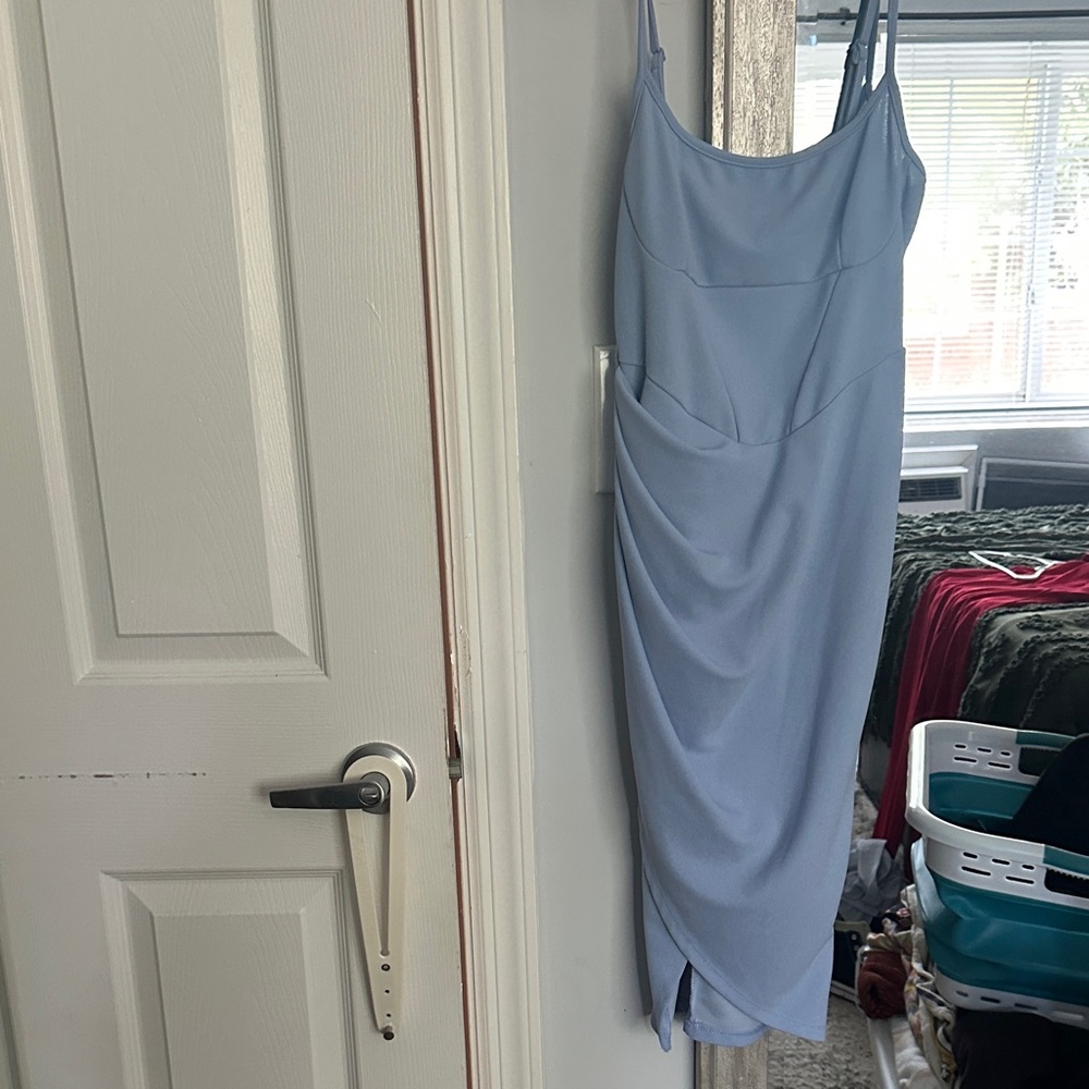 Elegant Blue Women's Dress